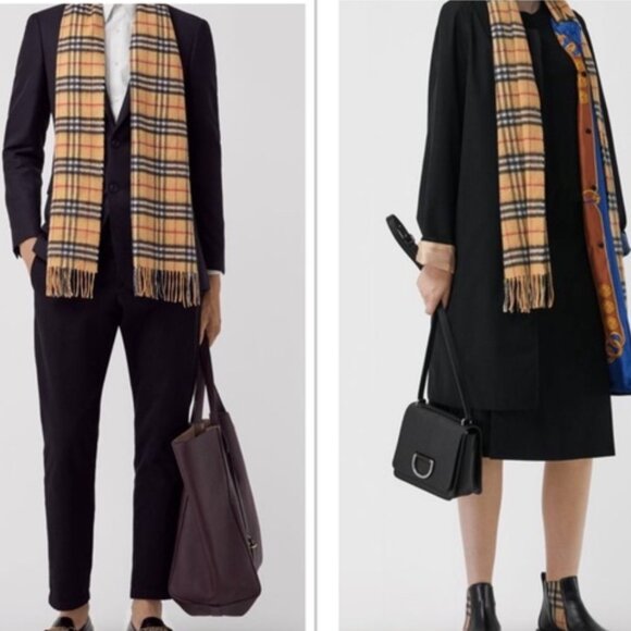 NWT Burberry Nova Check Reversible Unisex Scarf - Picture 1 of 3